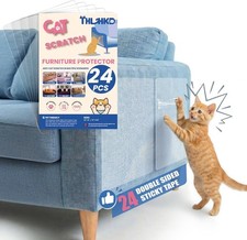 24PCS Cat Scratch Furniture Protector   Clear Self-Adhesive Couch Guards   Ant