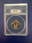 1928-D MS62 ANACS Standing Liberty Quarter