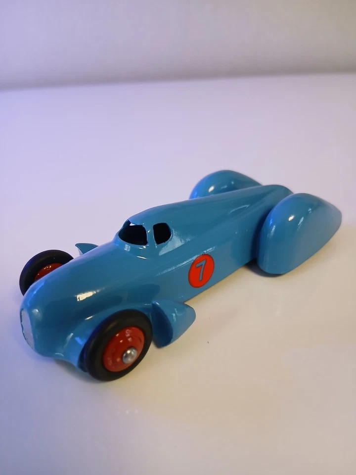 Vrai Dinky Auto Union Numéro 7 Bleue (Modèle Unique Hors Commerce Code 3). - Photo 3/4