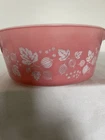 Vintage PYREX Pink Gooseberry 471 Bowl No Cover 2 1/2 Serving Dish SOME FADING
