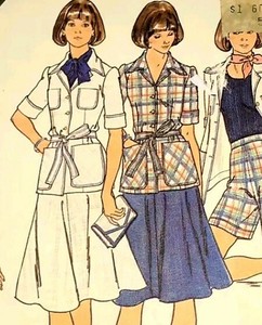 a line skirt pattern 1970s