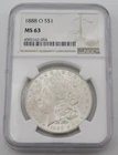 NGC MS63 1888 O Morgan Silver Dollar - 4392162-054