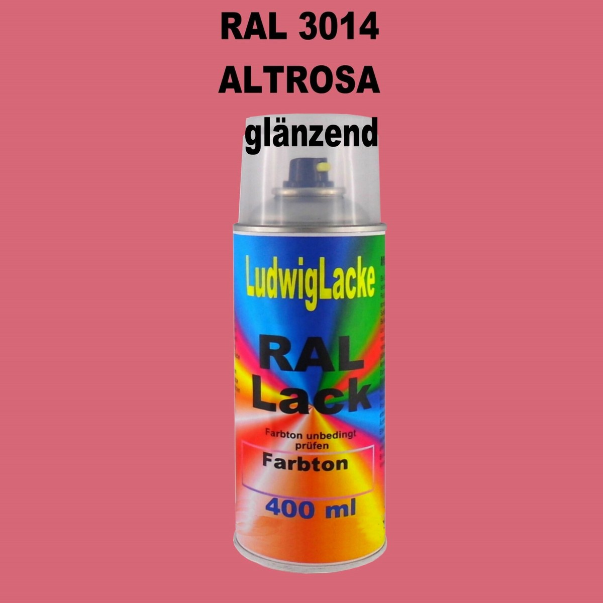 LudwigLacke Spraydosen Autolack – 5x 400ml Glänzend RAL 9002 Grauweiß