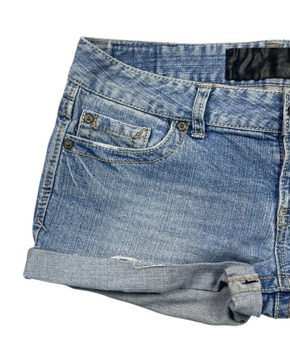 Pantalones Cortos AEROPOSTALE A-Star Apparel Denim Envejecido Tiro Bajo Bolsillos Talla 34 (8) - Imagen 3 de 12