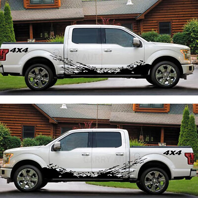 QianBao DIY Universal Car Door Stripe Decal - Vinyl Graphic Sticker For All Cars, SUV, Truck, Style 9, 2PCS