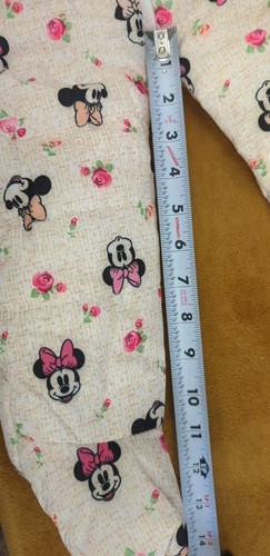 Disney Girls Minnie Mouse Hooded Puffer Pram with Bow and Ears SZ 18M Ivory - Picture 3 of 3
