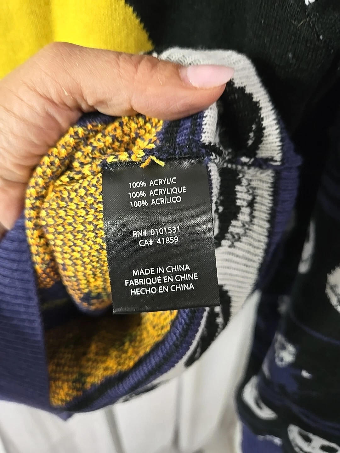 DISNEY NIGHTMARE BEFORE CHRISTMAS SWEATER UGLY FAIR ISLE JACK SALLY PULLOVER S