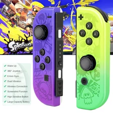 For Nintendo Switch Wireless Controller Left Right for JoyCon Gamepad Splatoon 3