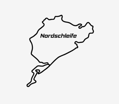 Nürburgring Ring Nordschleife Aufkleber Auto Wand Möbel PC Handy ect