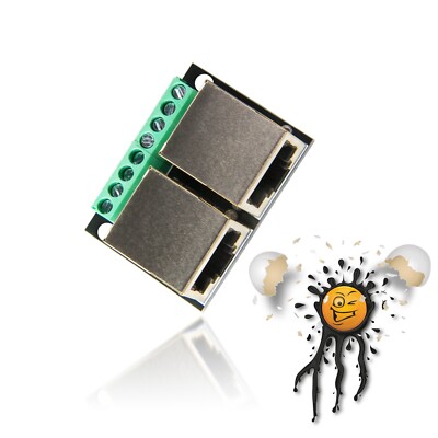 RJ45 Ethernet Dual Schraubadapter Breakout Board Adapter Dual Female Dual-Buchse