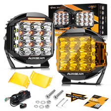 Auxbeam Pair 7inch Led Work Driving Lights Spot Flood For Suv Atv Truck Offroad
