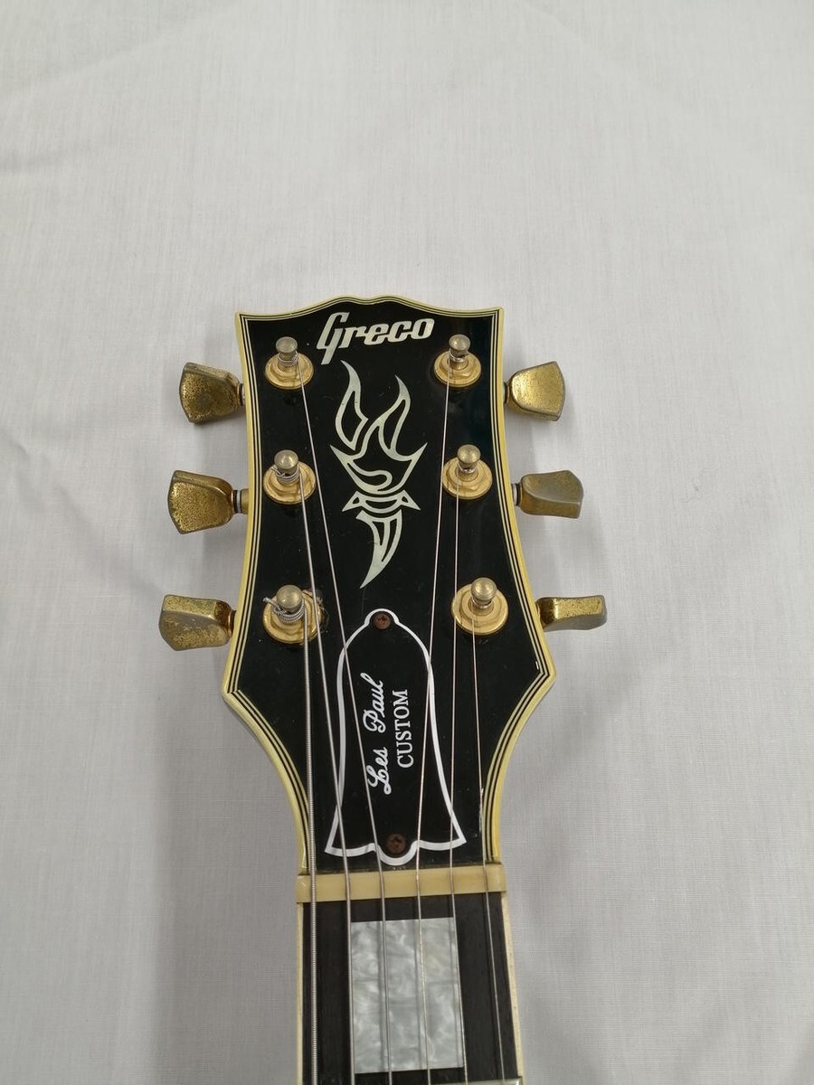 Greco] EGW-800 LP Custom Type Black Electric Guitar Made in JPN