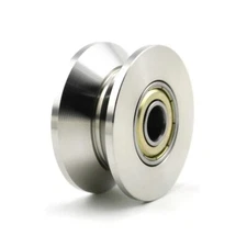 2PC-V Groove Bearing Pulley Wheel 304 Stainless Steel Roller Wheel Pulley Block