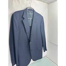 Vintage Brooks Brothers Blazer Men 45L Wool Blue 3 Button Sport Coat Made In USA