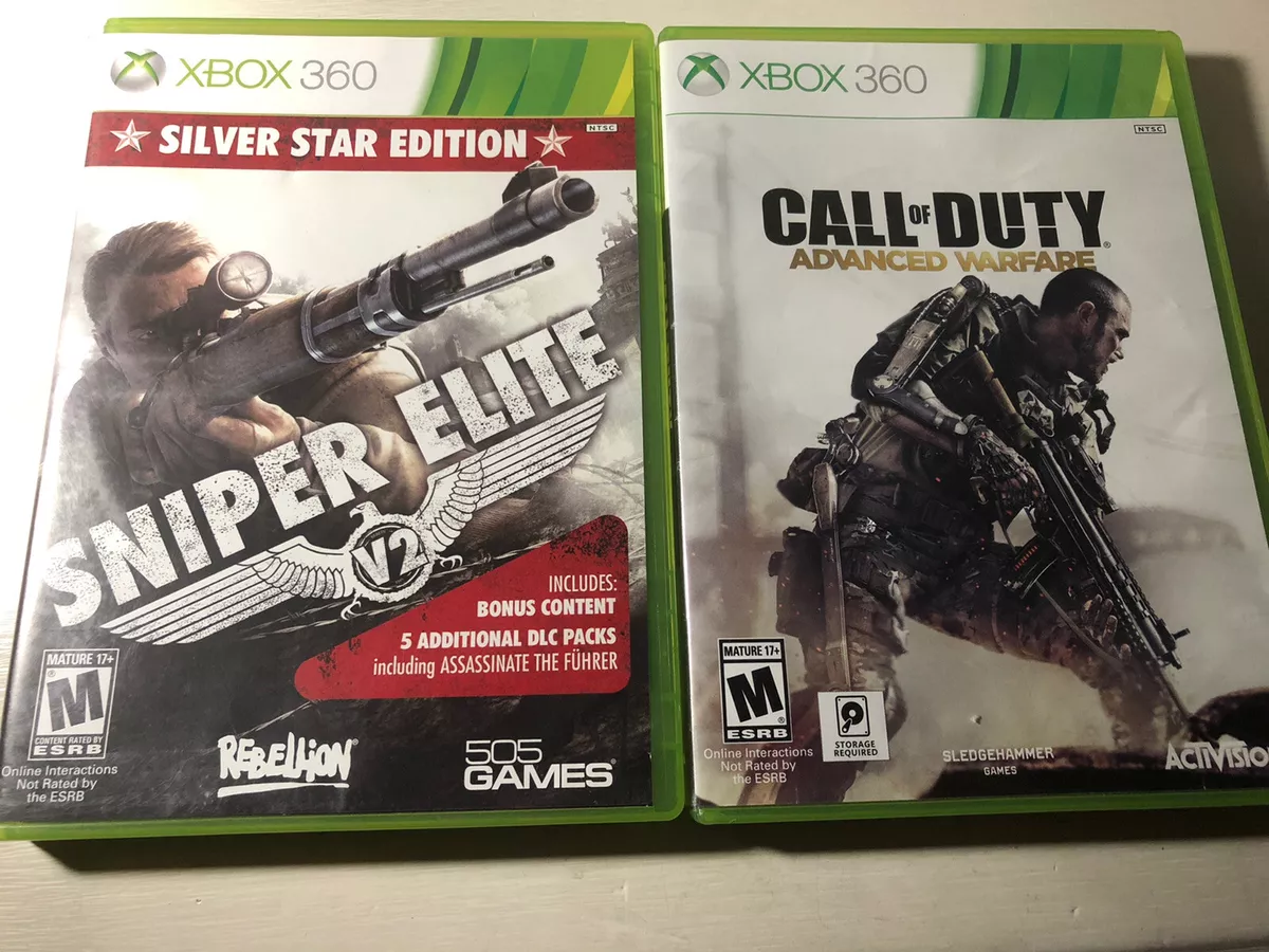 Xbox 360 Video Games Sniper Elite V2 Call Of Duty Advanced