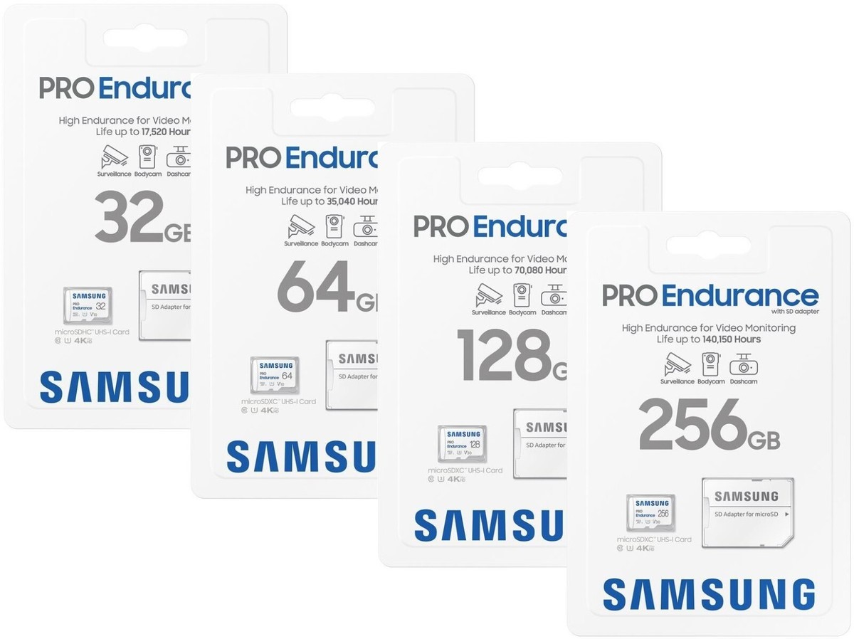 Samsung PRO Endurance 32GB 64GB 128GB 256GB microSD microSDXC 