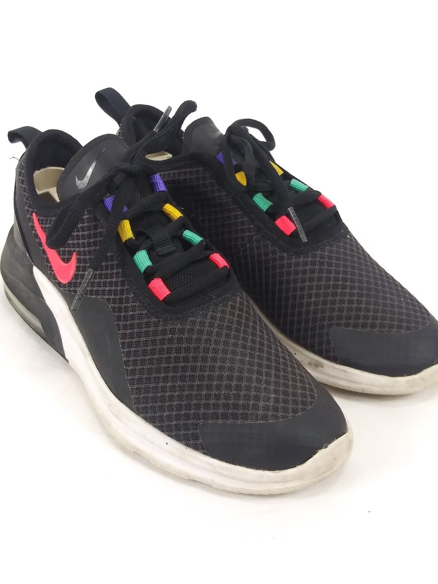 Nike Air Max Motion 2GS Blk AQ2741-009 Sneakers Girls Size Y4 HEEL REPAIRED