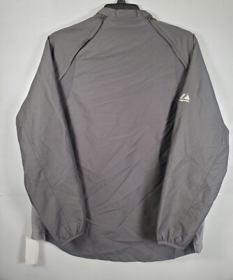 Veste Majestic Athletic Cool Base Convertible - Noir/argent, Manches Amovibles, Taille M
