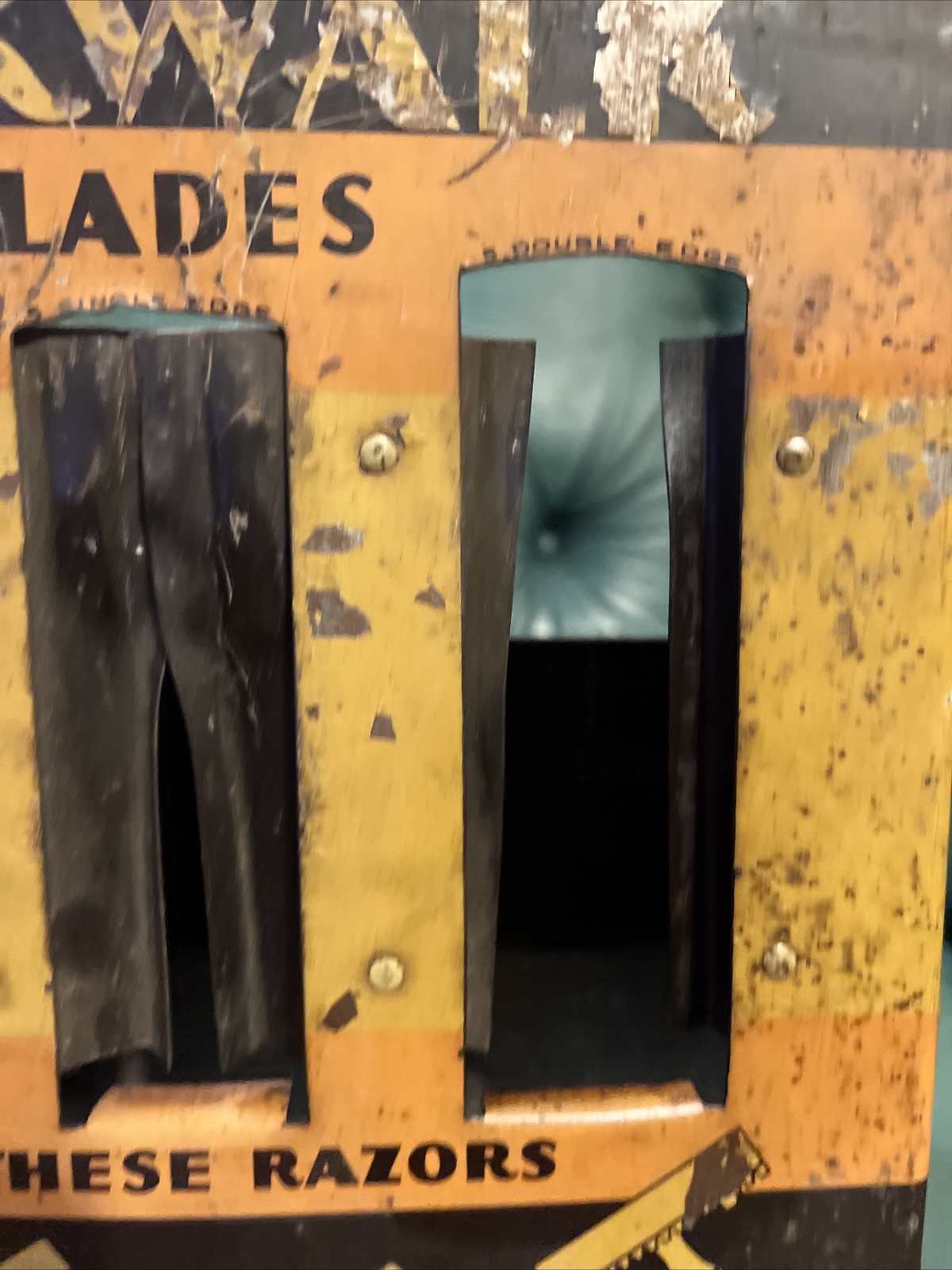 RARE NORWALK RAZOR BLADE BARBER SHOP DISPLAY eBay