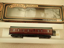 Mainline 37118 50' Parcels Van BG LMS Maroon EM Conversion Couplings Removed