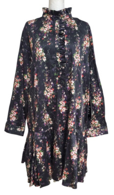 Tuckernuck Onyx Falling Flowers Bouquet Tate Dress Size XXL 2XL