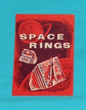 vintage SPACE RING rings gumball vending machine advertising sign