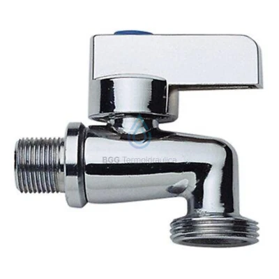 RUBINETTO 1/2 CARICO LAVATRICE LAVASTOVIGLIE A SFERA CON ROSETTA MADE IN ITALY