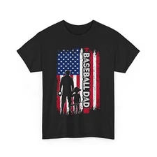 Baseball Dad American Flag Shirt, Baseball Player Shirt, Father's Day Shirt 