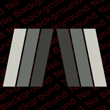 Trio Grey Racing Stripes Vinyl Decal Fits Toyota 4RUNNER Tacoma Tundra TY9H