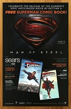 2013 Superman Man of Steel Print Ad/Poster Frank Quitely Henry Cavill Movie Art