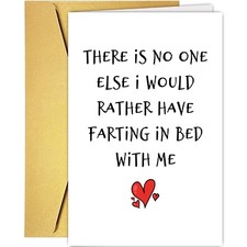 Funny Farting Birthday Card for Husband Wife, Humorous Birthday Card for Boyf...