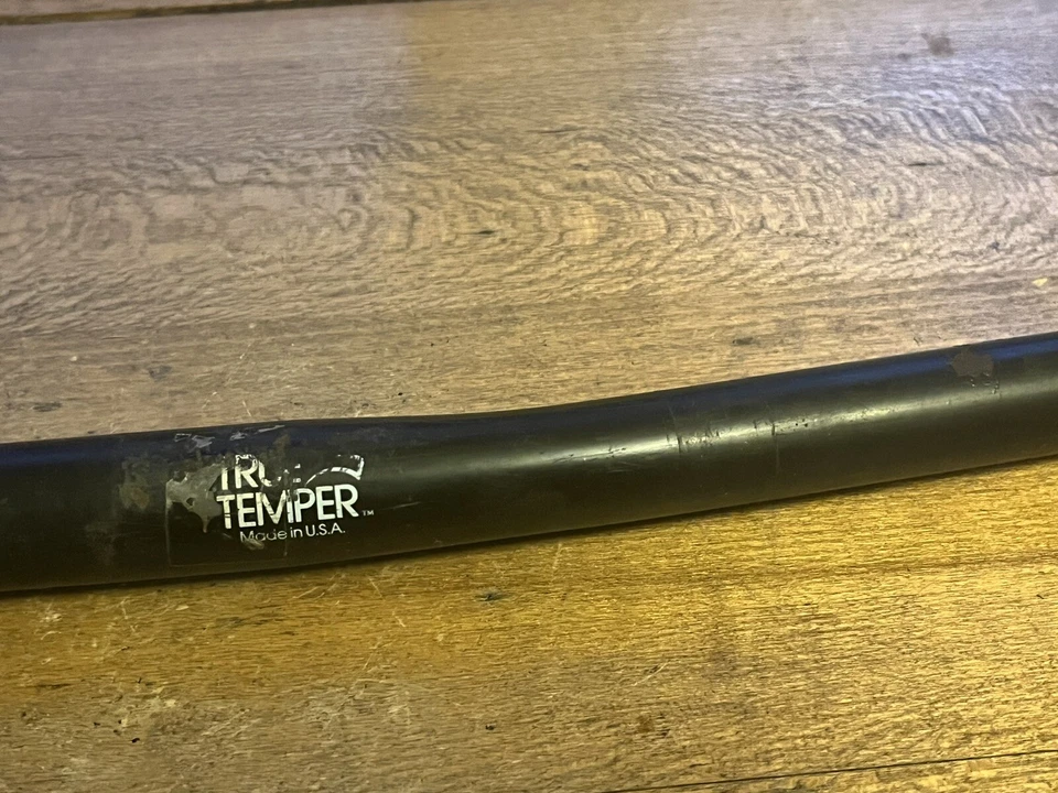 Manillar plano vintage Avenir True Temper 565 mm ancho 25,4 años 80 90 MTB Trek 830 Foto 3 de 4