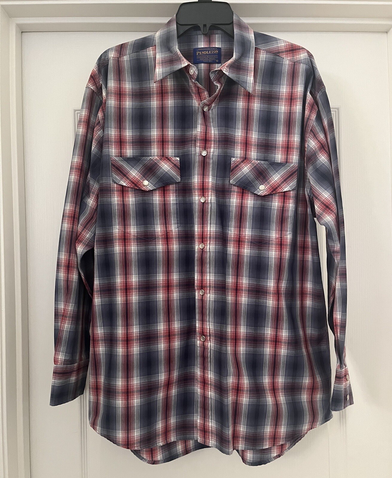Pendleton Button Down Long Sleeve Shirt Plaid Men… - image 1