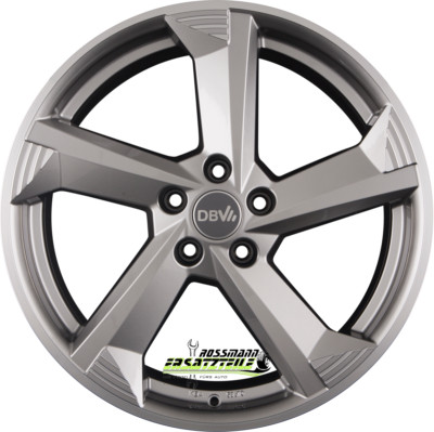 DBV Torino III hyper silber poliert 8x18 ET40 - LK5/112 ML70.1 Felge Alu