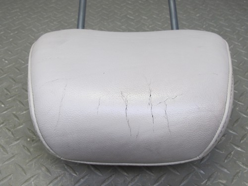 07-09 NISSAN 350Z Z33 CONV SET OF 2 FRONT LEFT & RIGHT LEATHER HEADREST GRAY OEM - Picture 5 of 22
