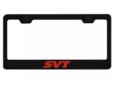 Ford Svt Black License Plate Frame Ford Svt Black License Plate Frame