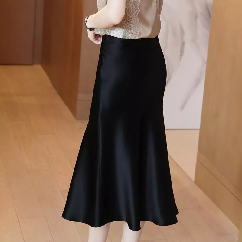 Silk midi top skirt 90