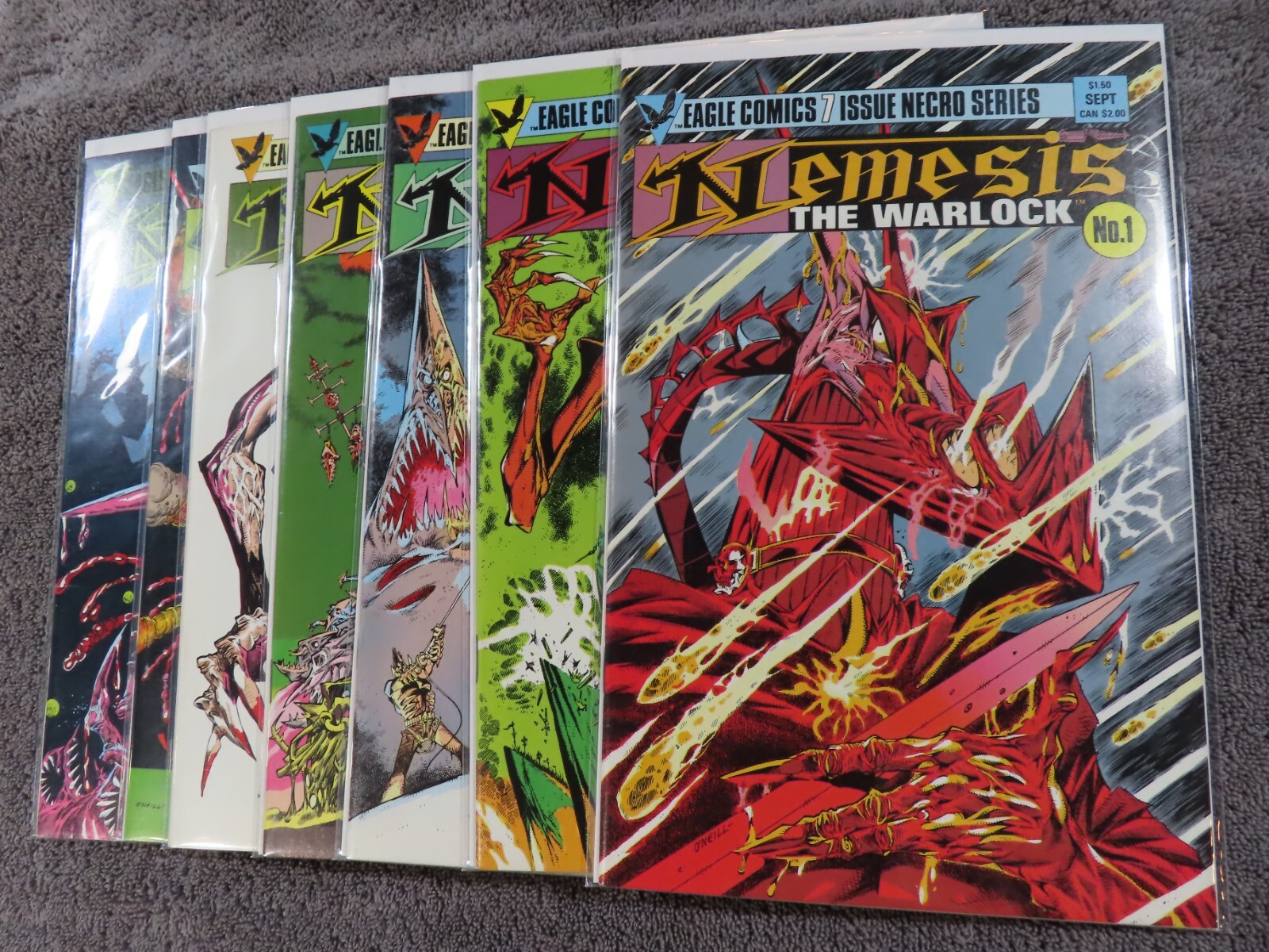 1984 EAGLE Comics NEMESIS The WARLOCK #1-7 Complete Rare Limited Series