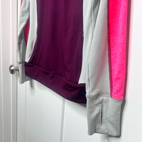 Victoria's Secret Pink Small Tri-Color Sweatshirt with Finger Holes -Neck Gaiter - Picture 4 of 8