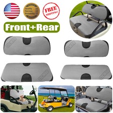 Golf Cart Seat Cover Set Bench Protection For Yamaha DS EZGO RXV TXT Club Car