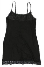 Hanky Panky 244462 Womens Scoop neck Solid Slip Dress Black Size Medium