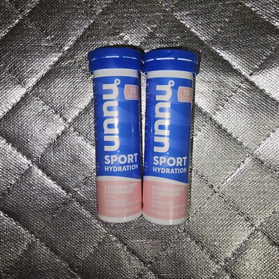 Nuun Sport Hydration Strawberry Lemonade 10 Effervescent Tablets Lot Of 2