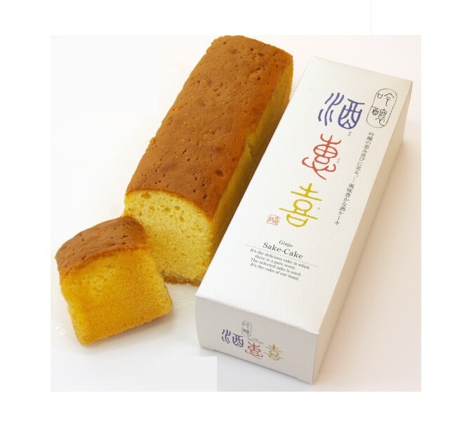 Hakkaisan, Pastel de Sake Japonés, Suave y Húmedo, Alc 2%, Pan Kasutera, Para Regalo