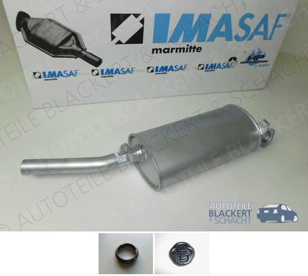 Imasaf Auspuff Endtopf+Anbauteile für VW Passat Variant 1.8 Syncro 32B 1986-1988-image