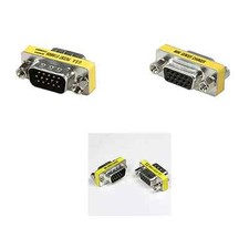 Lot 1 - 10 SVGA VGA 15 Pin gender changer DB15 adapter Male Female Coupler USA-S