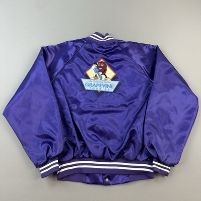 Vintage Hardees Jacket Mens XL Satin California Raisins Grapevine Tour 88 USA