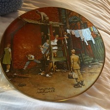 Vintage Gorham 1979 Norman Rockwell 1st Issue Mothers Day Plate “The Homecoming”