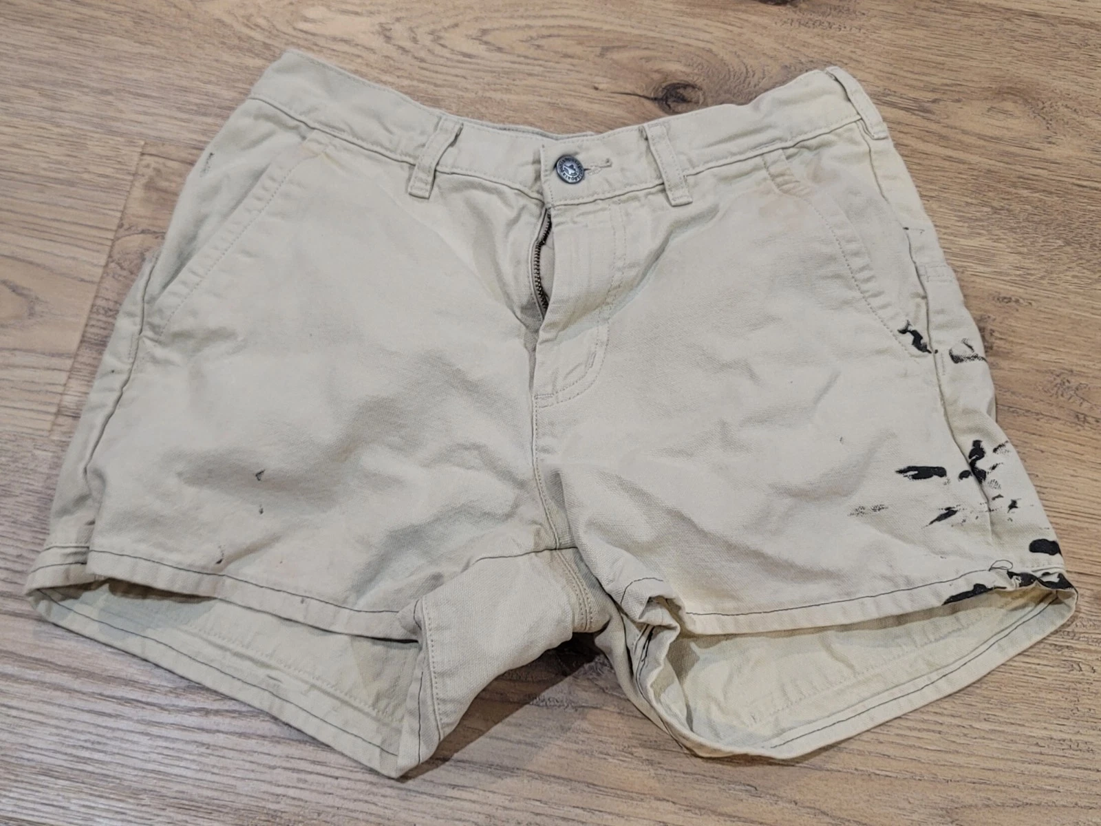 Patagonia Stand Up Shorts Men's 3p Khaki Cargo Organic Cotton Canvas READ!!!