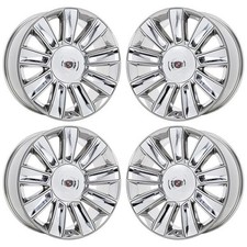 22 Cadillac Escalade Pvd Bright Chrome Wheels-c Rims Factory Oem 4740 Exchan...