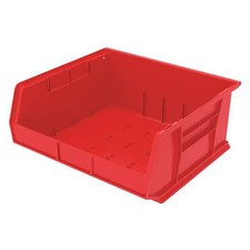 Akro-Mils 30250Red Hang & Stack Storage Bin, 16-1/2 In W X 14-3/4 In L X 7 In